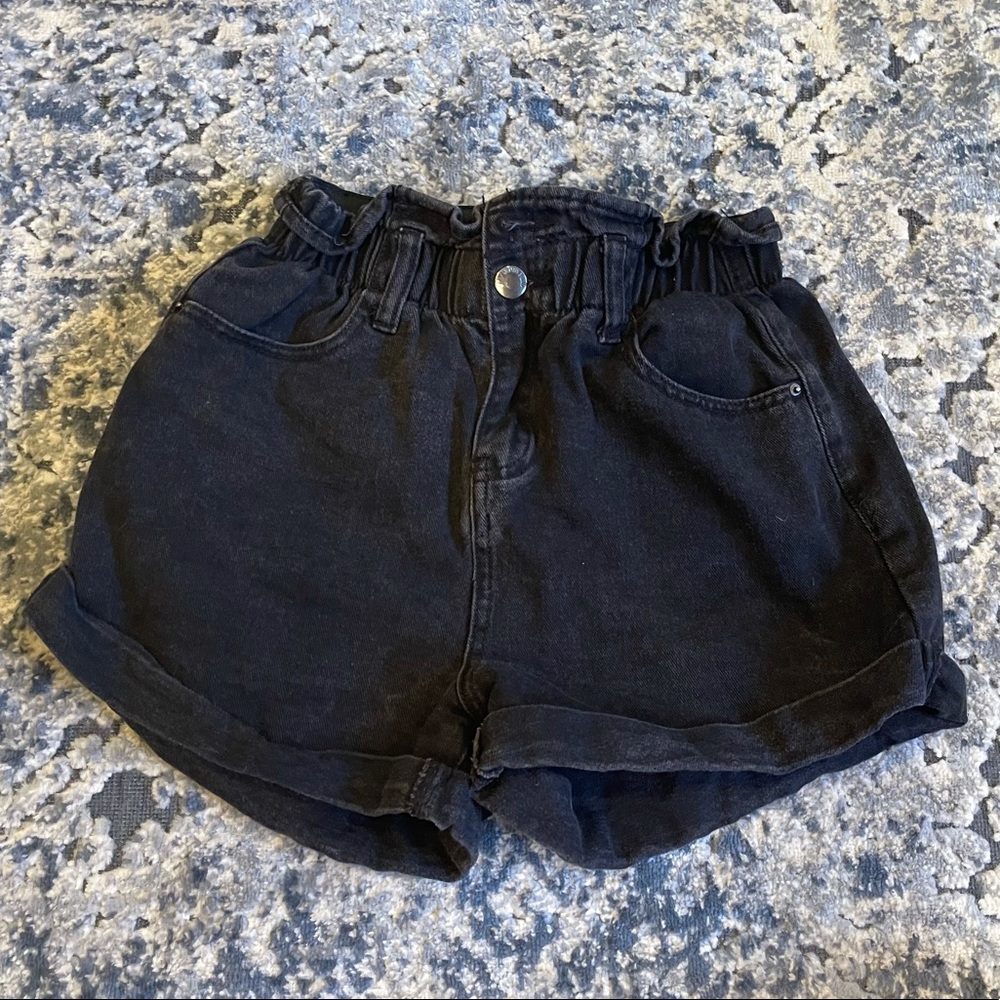 Black Denim shorts